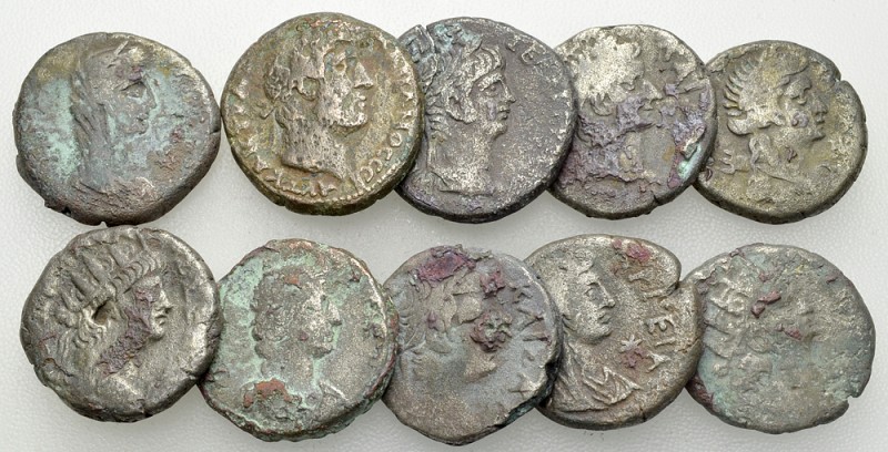 Lot of 10 Roman provincial BI Tetradrachms 

Roman Provincial. Lot of 10 (ten)...