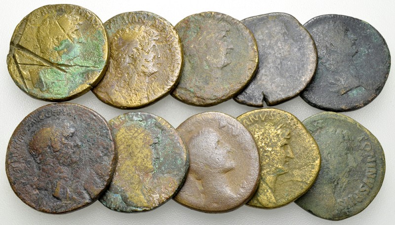 Lot of 10 Roman imperial AE sestertii 

Lot of 10 (ten) Roman imperial AE sest...