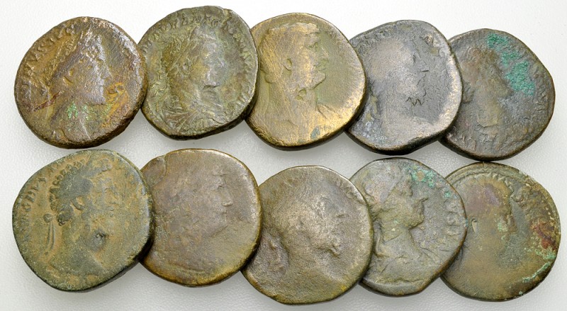 Lot of 10 Roman imperial AE coins 

Lot of 10 (ten) Roman imperial AE coins, m...