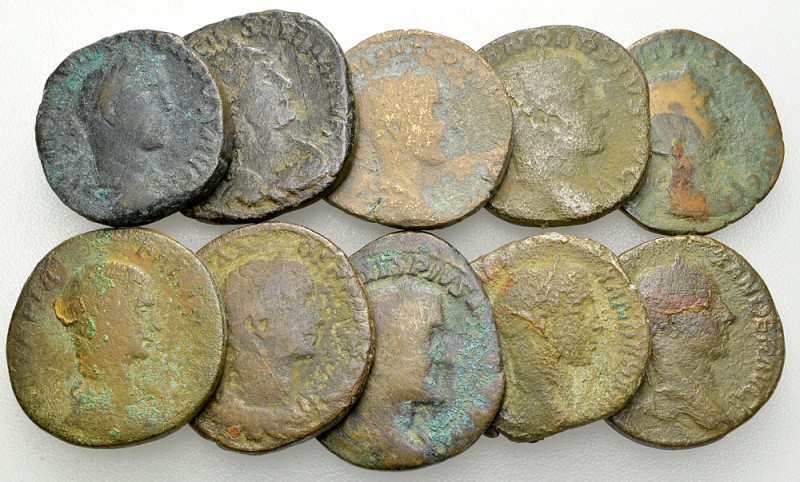 Lot of 10 Roman imperial AE sestertii 

Lot of 10 (ten) Roman imperial AE sest...