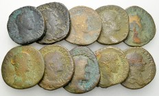 Lot of 10 Roman imperial AE sestertii 

Lot of 10 (ten) Roman imperial AE sestertii, 3rd century AD.

Fair to fine. (10)

Lot sold as is, no ret...