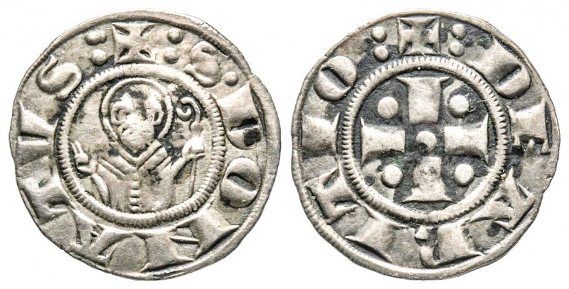 Arezzo, Repubblica XIII Sec. Post 1250
Grosso da 12 denari, AG 1.20 g.
Ref : MIR...
