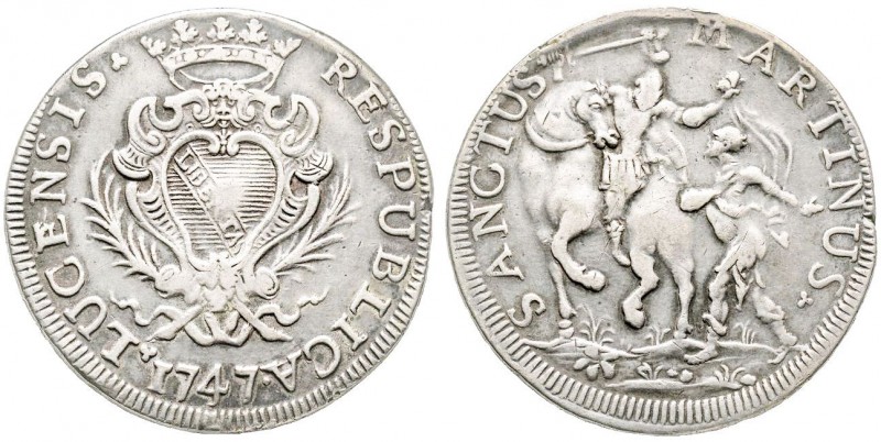 Lucca, Repubblica 1369-1799
Scudo, 1747, AG 26.7 g.
Ref : MIR 237/7, CNI 806
Con...