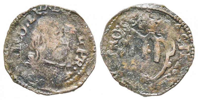 Piombino, Niccolo' Ludovisi, Principe 1634-1665
Quattrino, Cu 0.79 g.
Ref : MIR ...