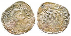 Piombino, Niccolo' Ludovisi, Principe 1634-1665
Quattrino, Cu 0.60 g.
Ref : MIR 370/3
Conservation : TTB
