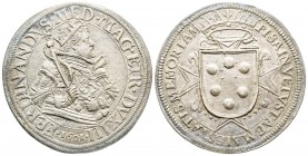 Pisa, Ferdinando I de' Medici, Granduca III di Toscana 1595-1608
Tallero, 1601, AG 28.6 g.
Ref : MIR 443/3 (NC), CNI 14/22
Conservation : Superbe