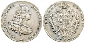 Firenze, Francesco II di Lorena 1737-1765
Scudo da 10 Paoli o Francescone, 1748, AG 27.77 g.
Ref : MIR 362/1 (R ), CNI 41
Conservation : Superbe. Rare