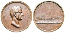 Firenze, Leopoldo II Lorena, 1824-1859. 
Medaglia in bronzo, 1836, AE 14.33 g. 29.8 mm opus A. Fabris 
Avers : LEOPOLDO II - G D DI TOSCANA. Testa a d...