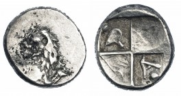 TRACIA. Chersonessos. Hemidracma (480-350 a.C.). COP-841 vte. AR 2,29 g. MBC.