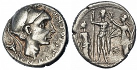 CORNELIA. Denario. Sur de Italia (112-111 a.C.). FFC-608. SB-19. MBC.