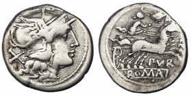 FURIA. Denario. Roma (169-158 a.C.). FFC-729. SB-13. BC+.
