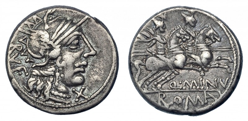 MINUCIA. Denario. Roma (122 a.C.). FFC-920. SB-1. MBC.