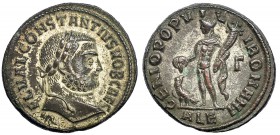 CONSTANCIO I. Follis. Alejandría (295-296). Marca: Γ en el campo; ALE en el exergo. R/ GENIO POPVLI ROMANI. RIC-21a. Ex C. Dattari. R.P.O. MBC+.