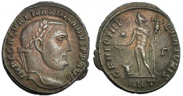 GALERIO MAXIMIANO. Follis. Antioquía (310). Marcas: * - Γ en el campo; ANT en el exergo. R/ GENIO IMPERATORIS. RIC-133a. Ex C. Dattari. MBC+/MBC.