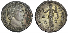 GALERIA VALERIA, ESPOSA DE GALERIO. Follis. Alejandría (308). Marcas: ΔX-K en el campo. ALE en el exergo. R/ VENERI VICTRICI. RIC-81. Pequeña hoja sin...