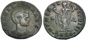 GALERIA VALERIA, ESPOSA DE GALERIO. Follis. Serdica (307-308). Marcas: *-Δ en el campo. •SM•SD• en el exergo. R/ VENERI VICTRICI. RIC-43. Porosidades....