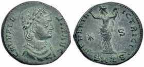 GALERIA VALERIA, ESPOSA DE GALERIO. Follis. Tesalónica (308-310). Marcas: *-S en el campo. •SM•TS• en el exergo. R/ VENERI VICTRICI. RIC-34r. Pátina v...