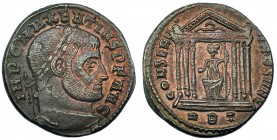 MAJENCIO. Follis. Roma (308-310).RBT en el exergo. R/ CONSERV VRB SVAE. RIC-210. MBC/MBC+. Ex C. Dattari.