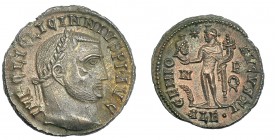 LICINIO I. Follis. Alejandría (313). Marcas: *, N y palma - B y corona en el campo. ALE en el exergo. R/ GENIO AVGVSTI. RIC-162a. Pequeñas marcas de a...