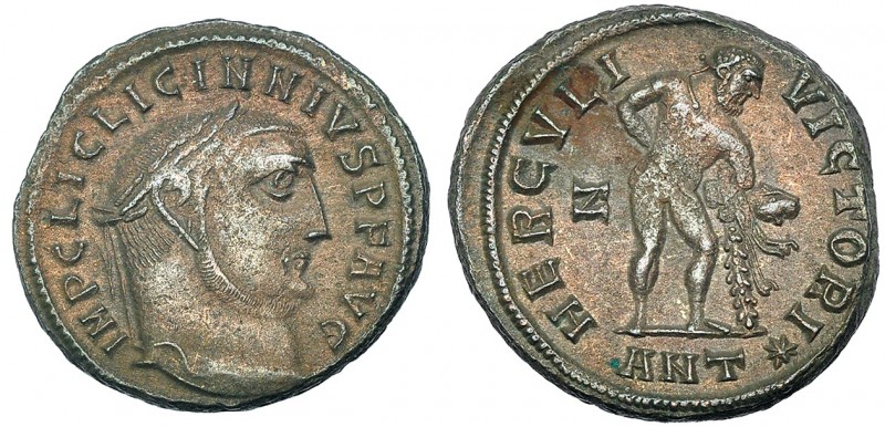 LICINIO I. Follis. Antioquía (313). Marca: Z en el campo. ANT* en el exergo. R/ ...