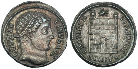 CONSTANTINO I. Follis. Antioquía (325-326). SMANT A en el exergo. R/ PROVIDENTIAE AVGG. RIC-63. MBC+. Ex C. Dattari.