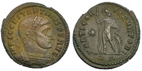 CONSTANTINO I. Follis. Roma (313). Marca: * en el campo. RP en el exergo. R/ MARTI CONSERVATORI. RIC-367. MBC. Ex C. Dattari.