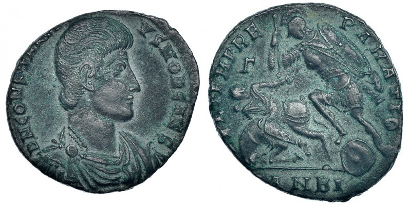 CONSTANCIO II. Follis. Antioquía (350-355). Marca: Γ en el campo. ANBI en el exe...