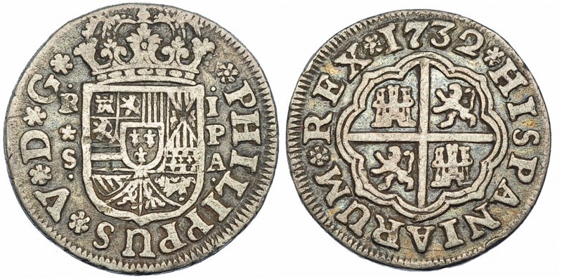 Real. 1732. Sevilla. PA. VI-546. Pequeñas marcas. MBC-.