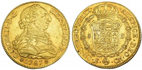 8 escudos. 1787. Sevilla. CM. VI-1782. R. B. O. MBC+/EBC-.