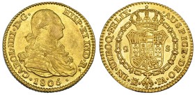 2 escudos. 1805. Madrid. FA. VI-1056. R. B. O. MBC+/EBC-.