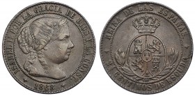 2 y 1/2 céntimos de escudo. 1868. Jubia. VI-190. Pequeñas marcas. MBC+.