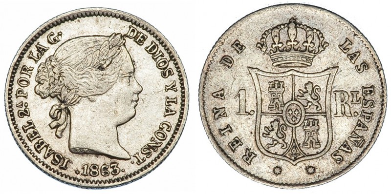 Real. 1863. Barcelona. VI-255. MBC.