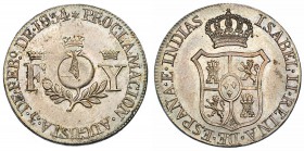 Medalla. 1834. Proclamación de su mayoría de edad en Granada. AR 20mm. EBC.
