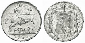 5 céntimos. 1953. Madrid. VII-274. SC.