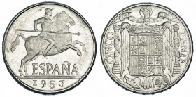 5 céntimos. 1953. Madrid. VII-274. Rozadura en canto. SC.