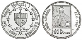 ANDORRA. 10 diners. S/F (1992). KM-71. Prueba.