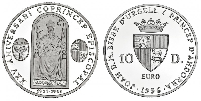 ANDORRA. 10 diners. 1996. KM-125. Prueba.