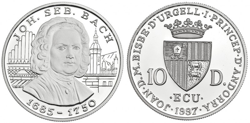 ANDORRA. 10 diners. 1997. KM-132. Prueba.