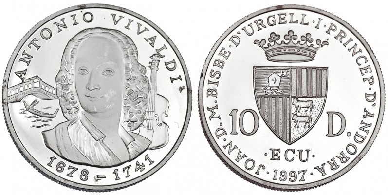 ANDORRA. 10 diners. 1997. KM-133. Prueba.