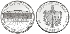 CUBA. 10 pesos. 1992. KM-374. Prueba.