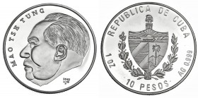 CUBA. 10 pesos. 2002. KM-784. Prueba.