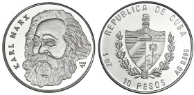 CUBA. 10 pesos. 2002. KM-785. Prueba.