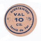 SARRIA DE TER. 10 céntimos. Montaner-1333 H.