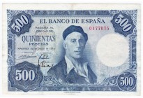 500 pesetas. 7-1954. Sin serie. ED-D69. MBC+.