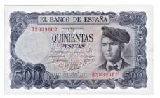 500 pesetas. 7-1971. 7 Billetes formados por dos parejas y un trío correlativos. Series H, 1C y 1N. ED-D74a. Plancha.