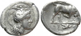 LUCANIA. Thourioi. Triobol (Circa 350-300 BC)