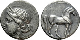 BRUTTIUM. Carthaginian occupation. Quarter Shekel (Circa 215-205 BC)