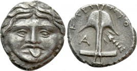 THRACE. Apollonia Pontika. Tetrobol (Circa 450-390 BC). Kleinio-, magistrate
