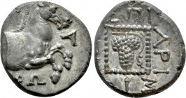 THRACE. Maroneia. Triobol (Circa 386/5-348/7 BC). Aristoleo-, magistrate