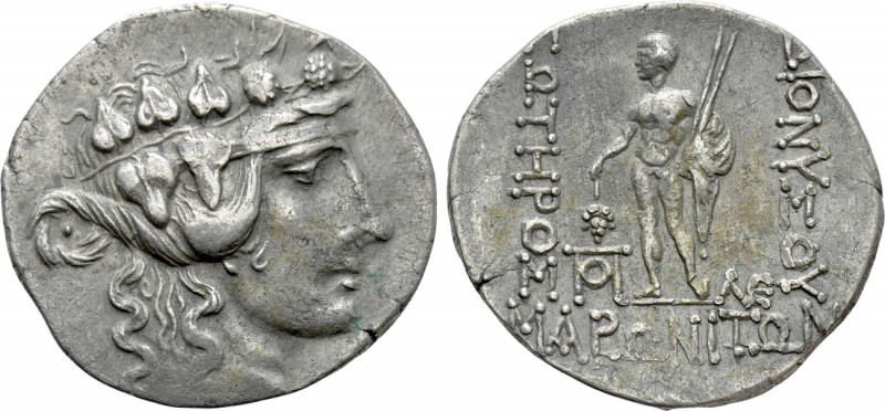 THRACE. Maroneia. Tetradrachm (Circa 189/8-49/5 BC)

Obv: Wreathed head of Dio...